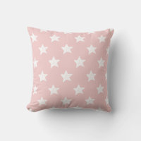 Motif étoile rose et blanc