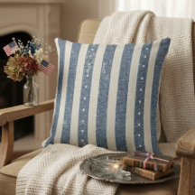 Motif Étoiles Rayures Americana Vintage ID1306
