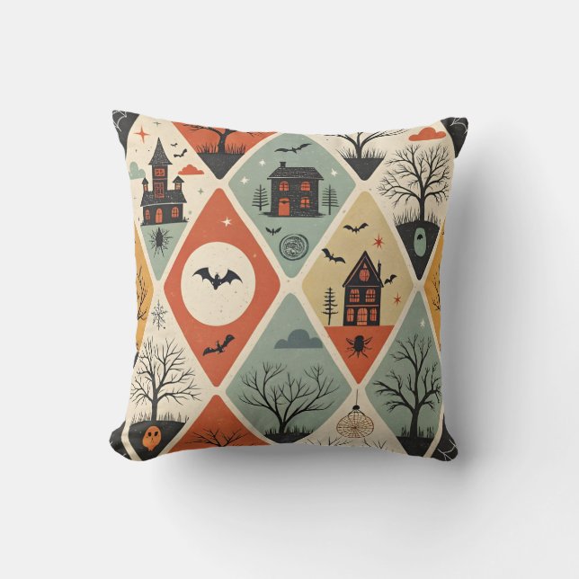 Coussin Motif fantôme sombre (Recto)