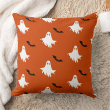 Motif fantômes et chauves-souris effrayants