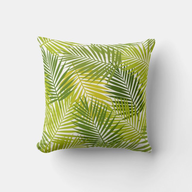 Coussin motif feuille (Recto)