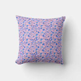 Coussin Motif feuille 12.bw LPink BG