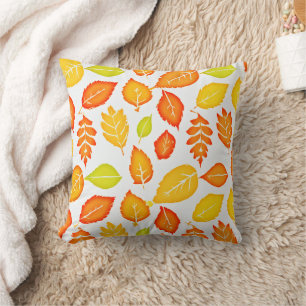 Coussin Motif Feuille coloré