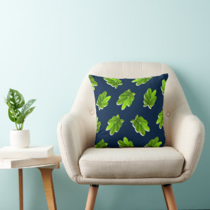 Coussin Motif feuille des Tropics Throw Pillow