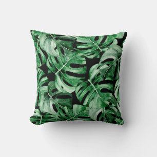 Coussin Motif feuille Monstera