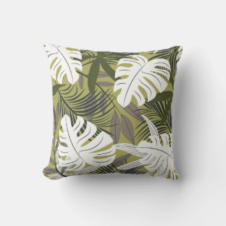 Coussin Motif Feuille tropical dynamique