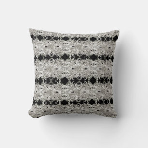 Coussin motif feuilles d'arbre à la fièvre Jeté Or
