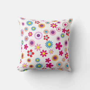 Coussin Motif Fleur Cute Daisy