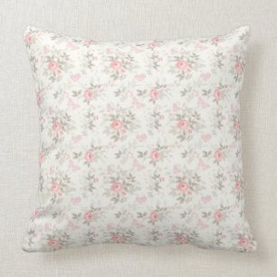 Coussin motif floral