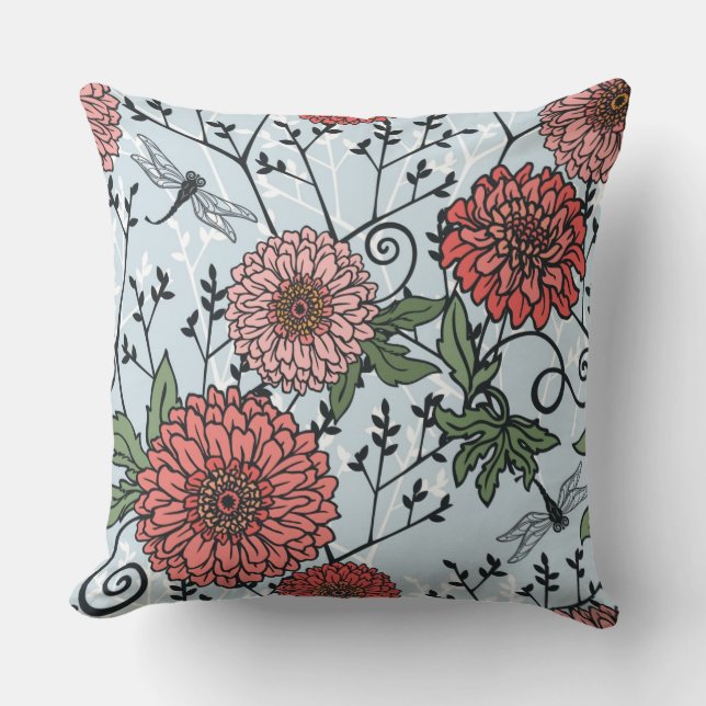 Coussin Motif floral 3 (Recto)