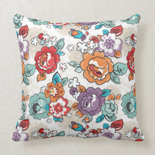 Coussin Motif floral 5 d'élégance abstraite