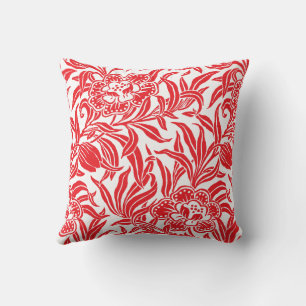 Coussin Motif floral botanique vintage Art Nouveau