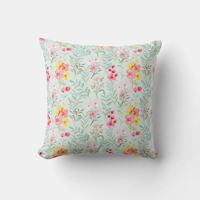 Coussin Motif Floral Classé Jeu d'oreiller (Recto)