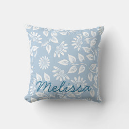 Coussin Motif floral classique - Choisissez votre couleur 