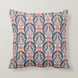 Coussin Motif floral d'art populaire de la Turquie