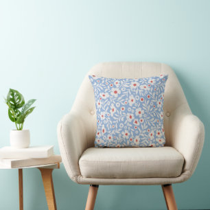 Coussin Motif floral du bois
