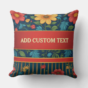 Coussin Motif floral élégant