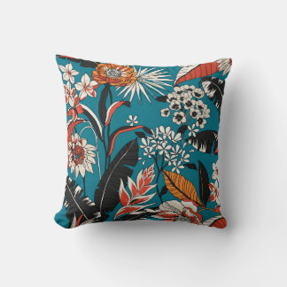 Coussin Motif floral ininterrompu dans