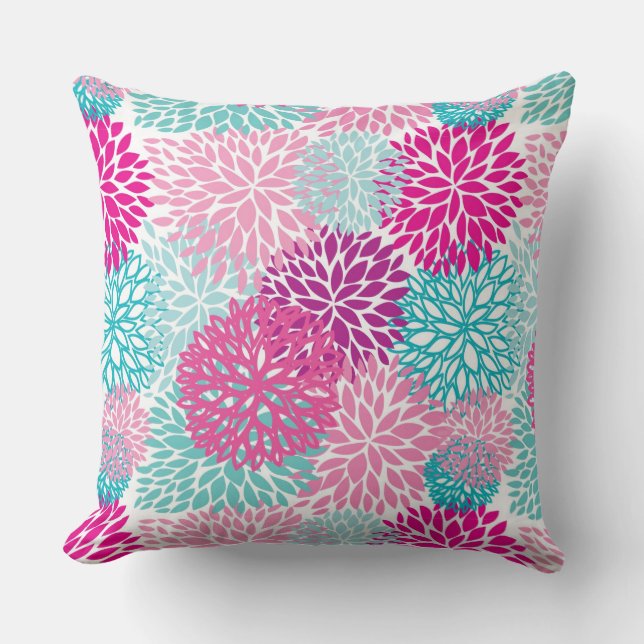 Coussin Motif floral lumineux 2 (Recto)