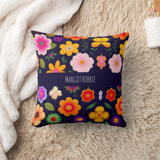 Coussin Motif Floral Mini Fleurs Exotiques (Couverture)