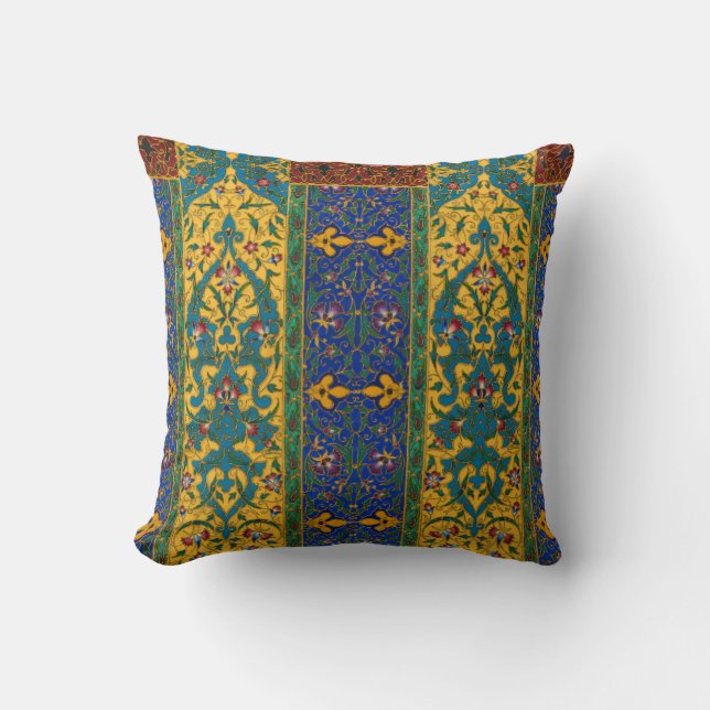 Coussin Motif floral persan décoratif complexe (Recto)