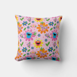 Coussin Motif floral rose de la rue Sésame