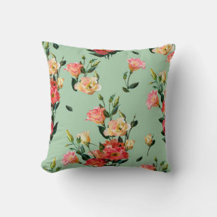 Coussin Motif floral sans couture dans le style victorien.