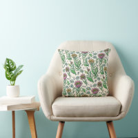 Motif floral scandinave artistique folklorique
