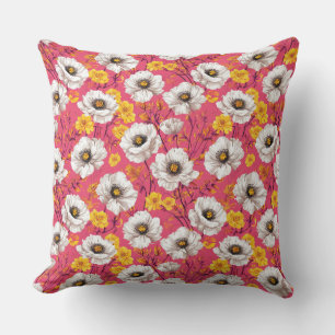 Coussin Motif floral vibrant