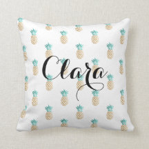 motif frais tropical d'ananas d'or de faux d'été