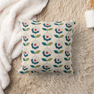 Coussin Motif Fun Jardin Retro
