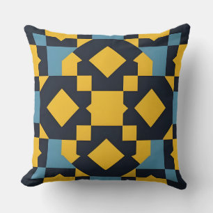Coussin Motif géométrique abstrait avec des couleurs vives