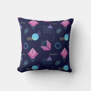 Coussin motif géométrique Abstrait, formes de trait.