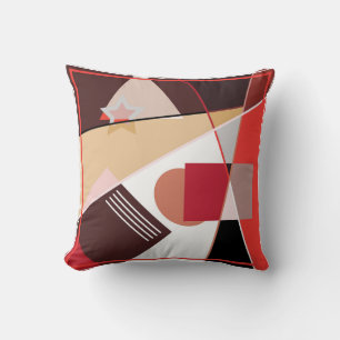 Coussin motif géométrique Abstrait, foulard à soie desi