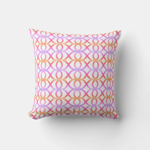 Coussin Motif géométrique Abstrait Ipanema rose