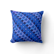 Motif géométrique bleu