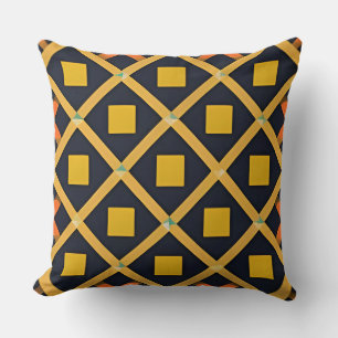 Coussin Motif géométrique coloré avec des formes abstraite