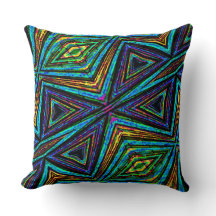 Motif géométrique coloré de style tribal