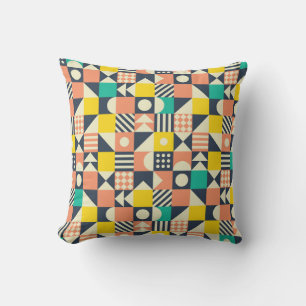 Coussin Motif géométrique coloré sans couture