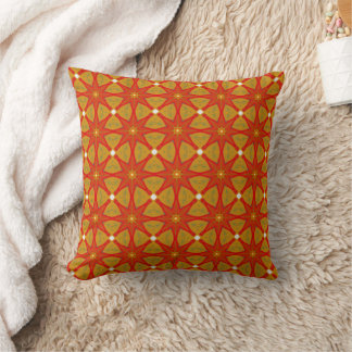 Coussin Motif géométrique des fleurs automnales