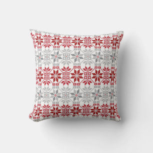 Coussin Motif géométrique du soleil du matin letton VIII
