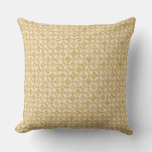 Coussin Motif géométrique élégant de cercle doré