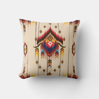 Coussin Motif géométrique ethnique Abstrait, géométrique I