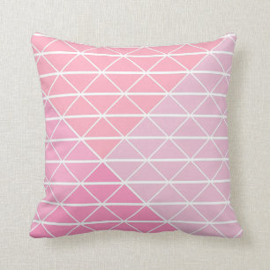 Coussin Motif géométrique mignon des triangles dans le