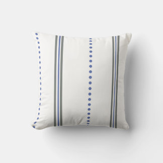 Coussin Motif géométrique moderne de lignes et de points
