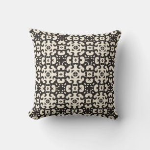 Coussin Motif géométrique noir et blanc
