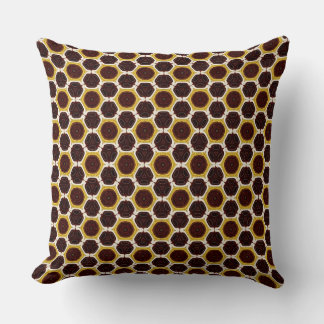 Coussin Motif géométrique rouge rubis blanc