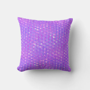 Coussin Motif géométrique triangles tendance rose violet