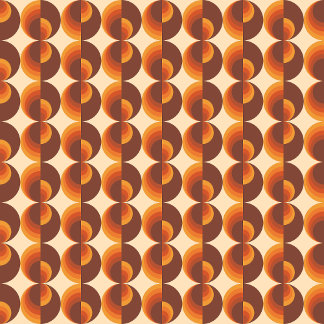 Coussin motif géométrique Vintage les années 70