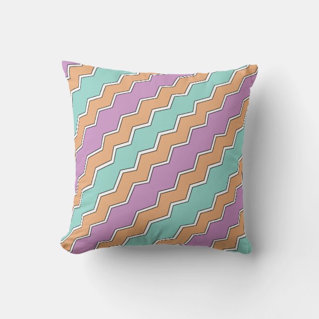 Coussin Motif géométrique ZigZag (Recto)